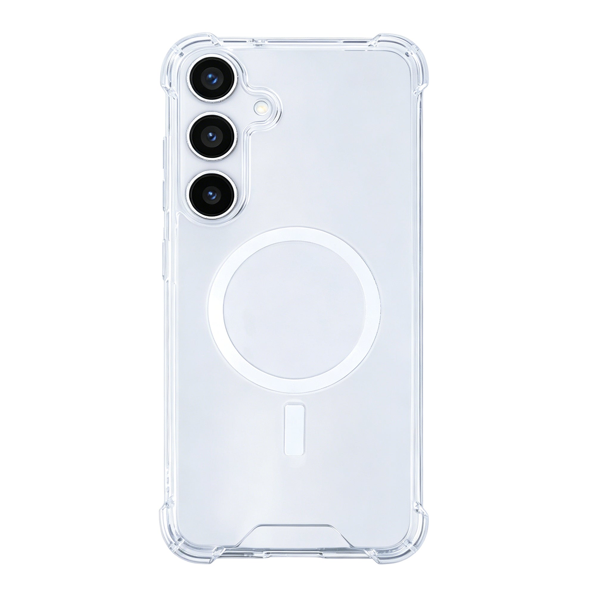 Rixus Anti-Burst Case With MagSafe Compatible For Samsung Galaxy S24, S25 Transparent