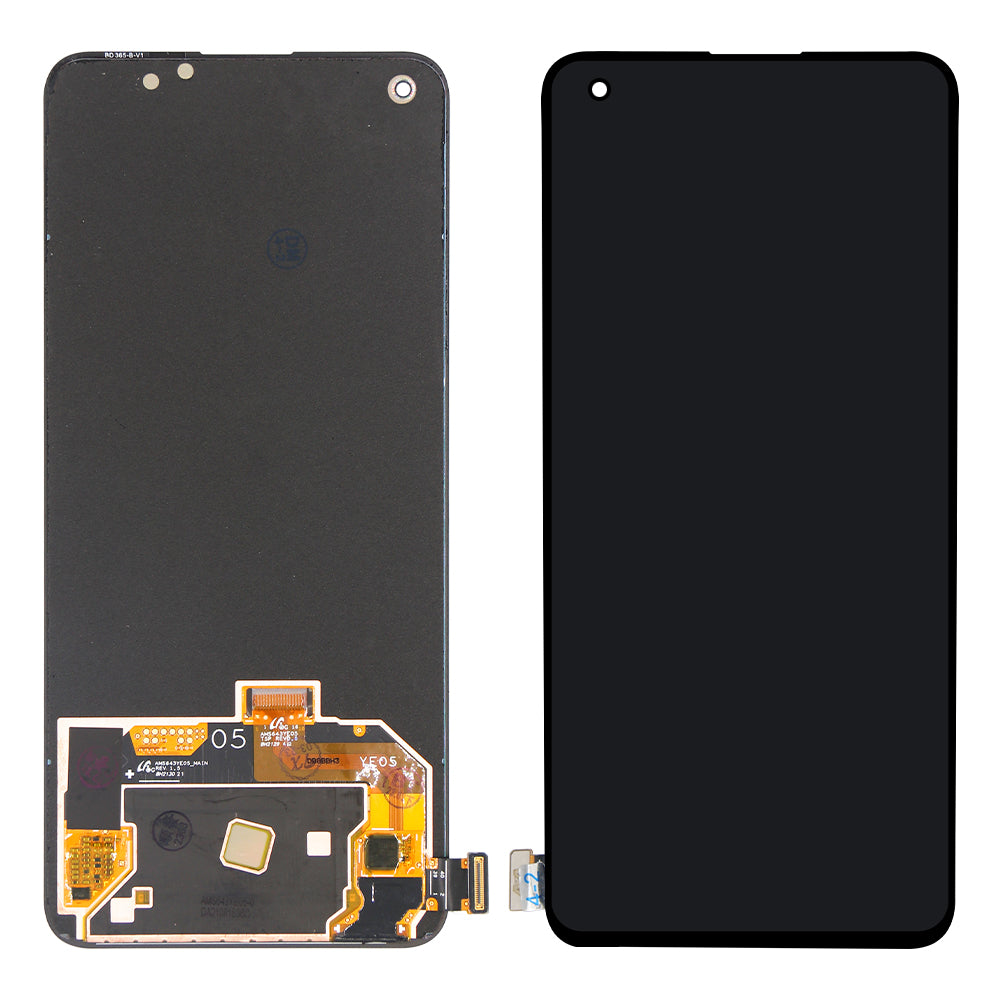 OnePlus Nord 2T-scherm en digitizer zonder frame, zwart, OEM