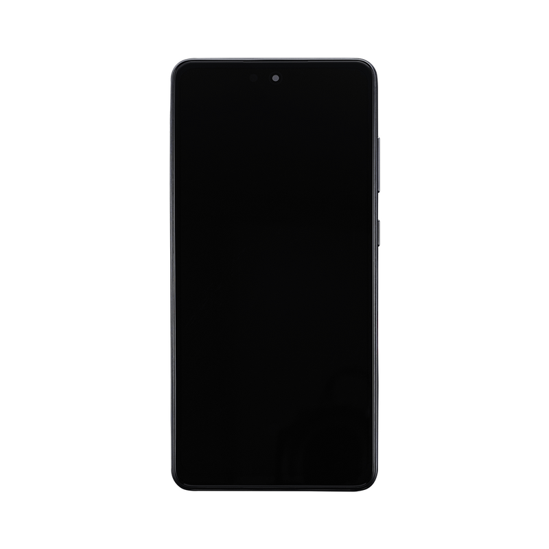 Samsung Galaxy A52 4G A525F Beeldscherm en Digitizer met Frame Ontzagwekkende Zwarte Soft-OLED