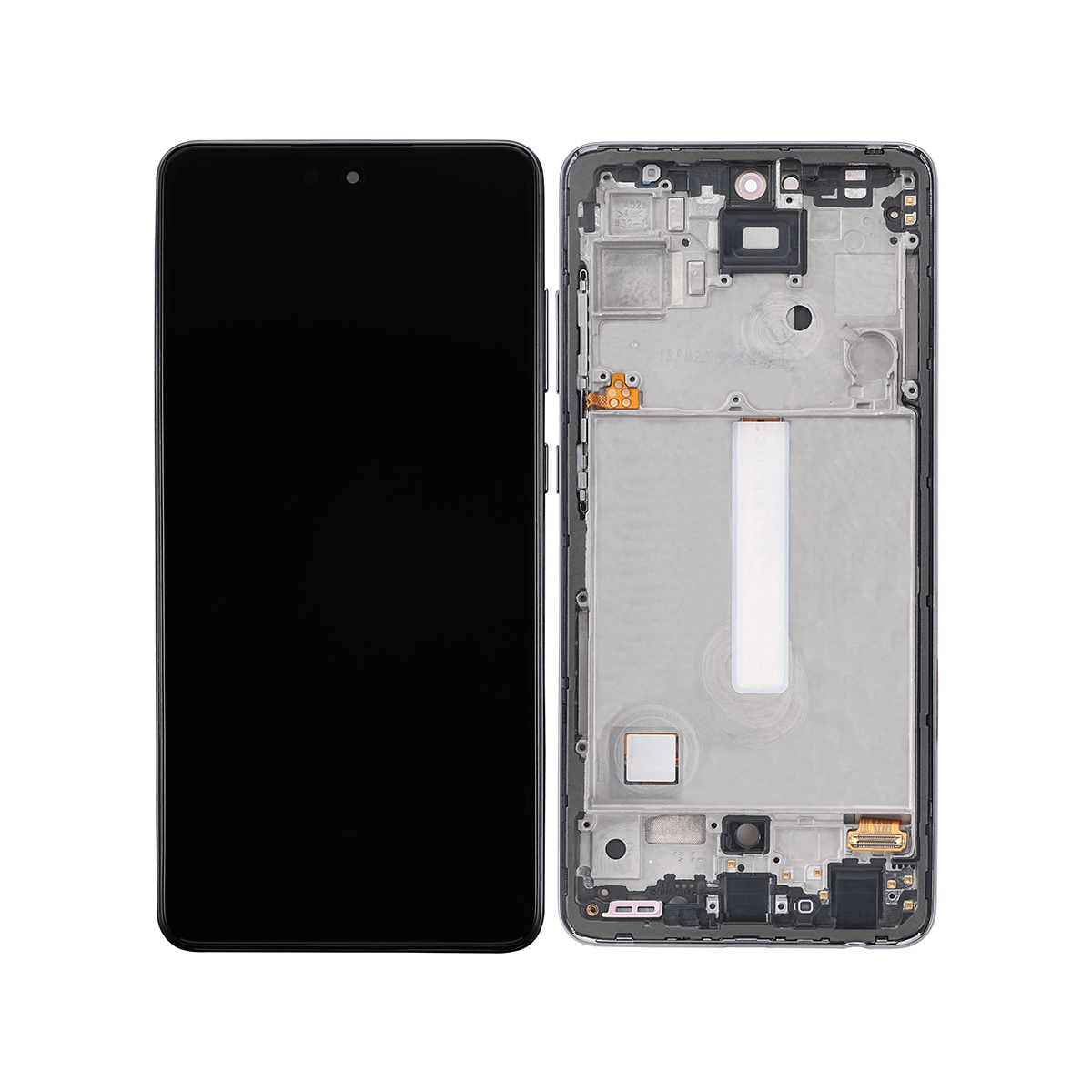Samsung Galaxy A52 4G A525F Beeldscherm en Digitizer met Frame Ontzagwekkende Zwarte Soft-OLED