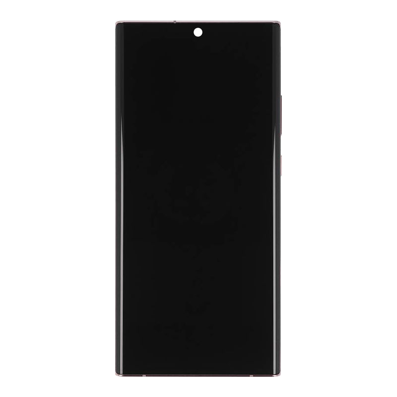 Samsung Galaxy Note 20 Ultra N985F, 5G N986B Beeldscherm en Digitizer met Frame Mystic Bronze Service Pack