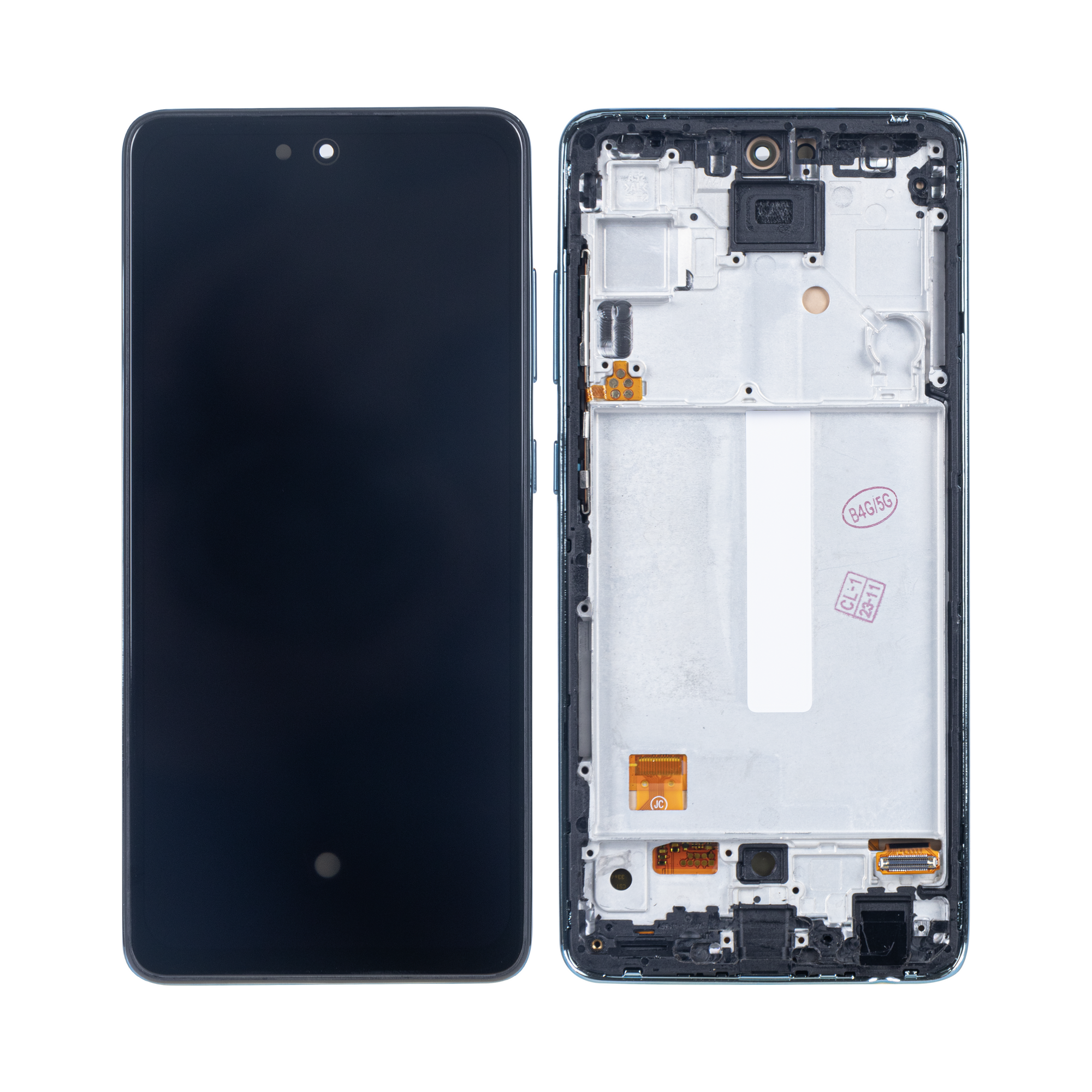 Samsung-Melkweg A52 4G A525F Beeldscherm en Digitizer met Kader Ontzagwekkende Blauwe Soft-OLED