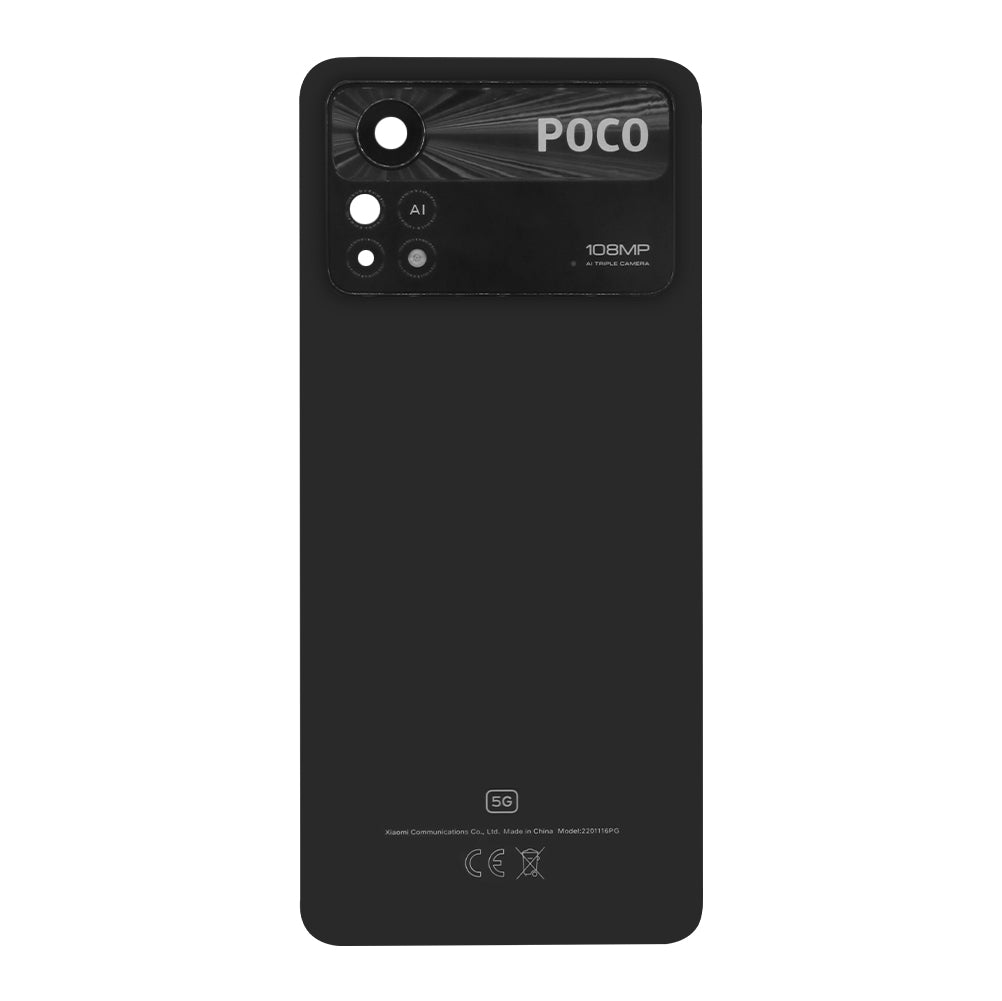 Xiaomi Poco X4 Pro 5G achterkant met lens Laser Black OEM
