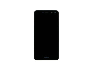 Huawei Y6 (2017) scherm en digitizer met frame zwart OEM