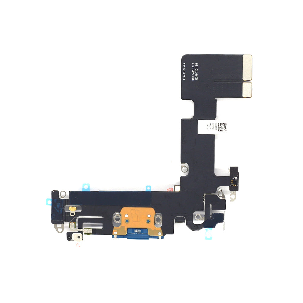 For Apple iPhone 13 Systeem Opladen Flex Blauw Getrokken