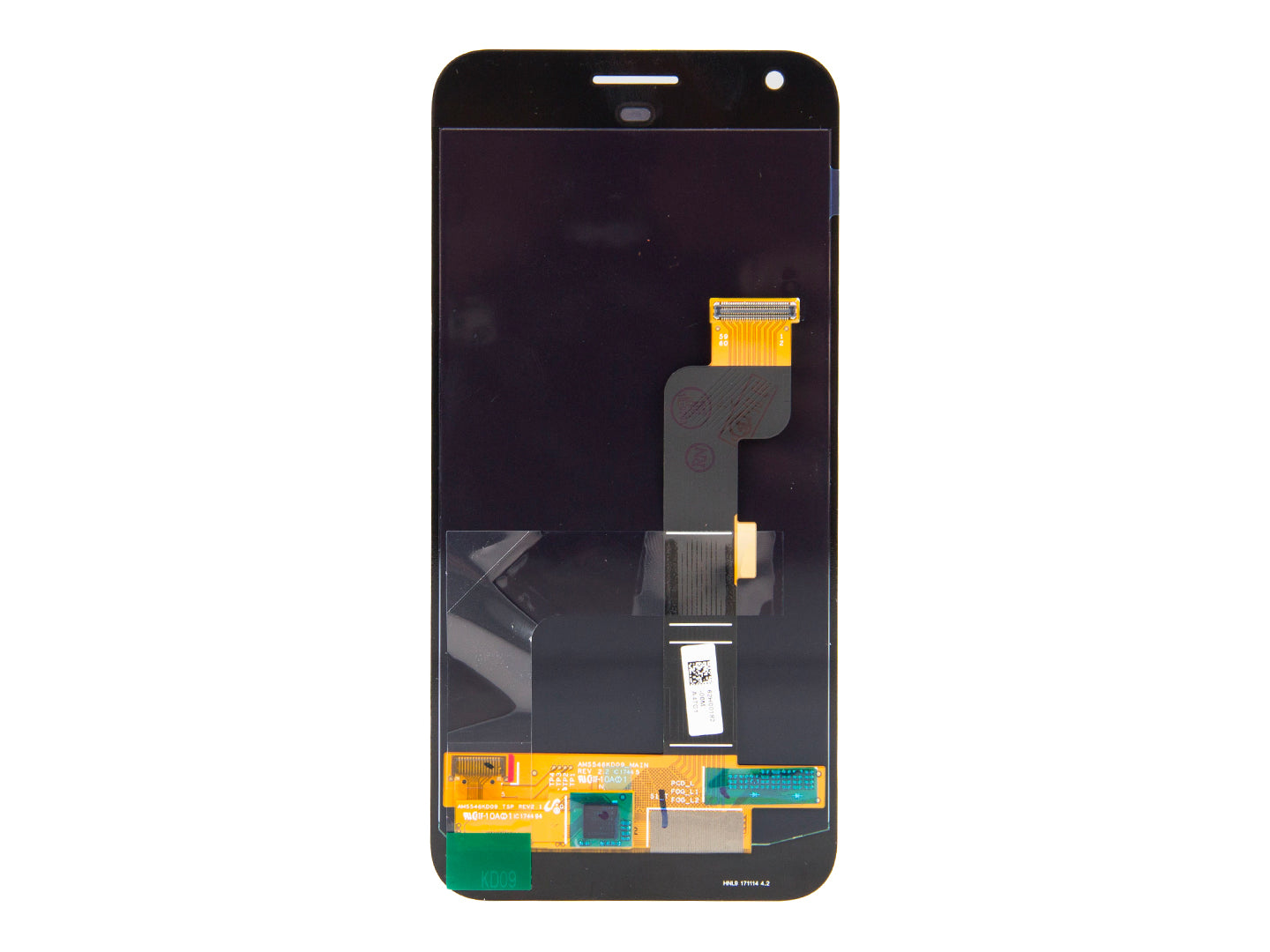 Google Pixel XL-scherm en digitizer zonder frame, zwart, Soft-OLED