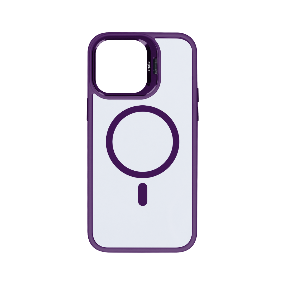 Rixus Classic 03 Hoesje Met MagSafe For Apple iPhone 13 Pro Dieppaars