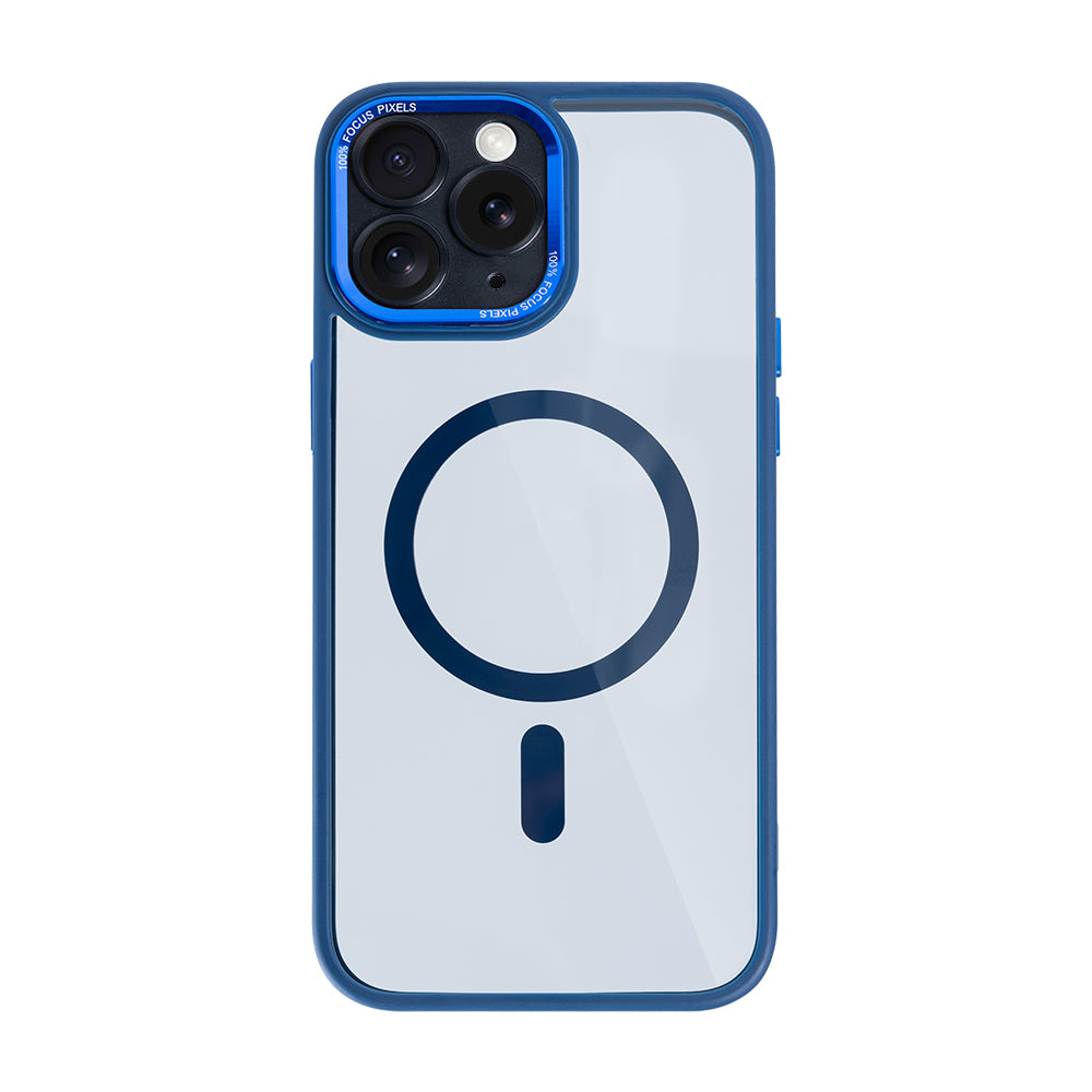 Rixus Classic 04 Case With MagSafe Compatible For Apple iPhone 11 Pro Dark Blue