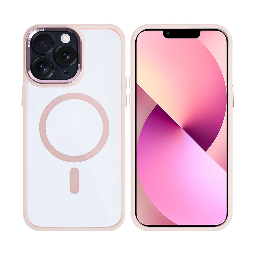Rixus Classic 04 Case With MagSafe Compatible For Apple iPhone 11 Pro Pink