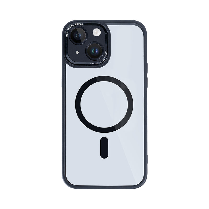 Rixus Classic 04 Case With MagSafe Compatible For Apple iPhone 15 Plus Black