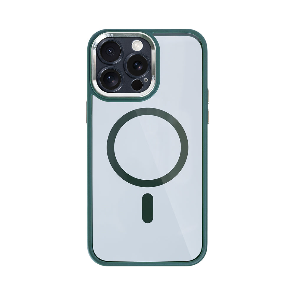 Rixus Classic 04 Case With MagSafe Compatible For Apple iPhone 12 Pro Dark Green