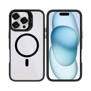 Rixus Classic 03 Hoesje Met MagSafe For Apple iPhone 16 Pro Max Zwart