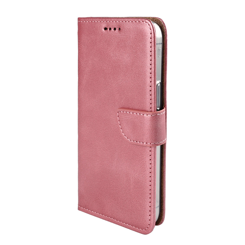 Rixus Bookcase For Apple iPhone 16e, 17e Pink