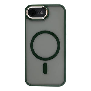 Rixus Classic 04 Case With MagSafe Compatible For Apple iPhone 16e Dark Green