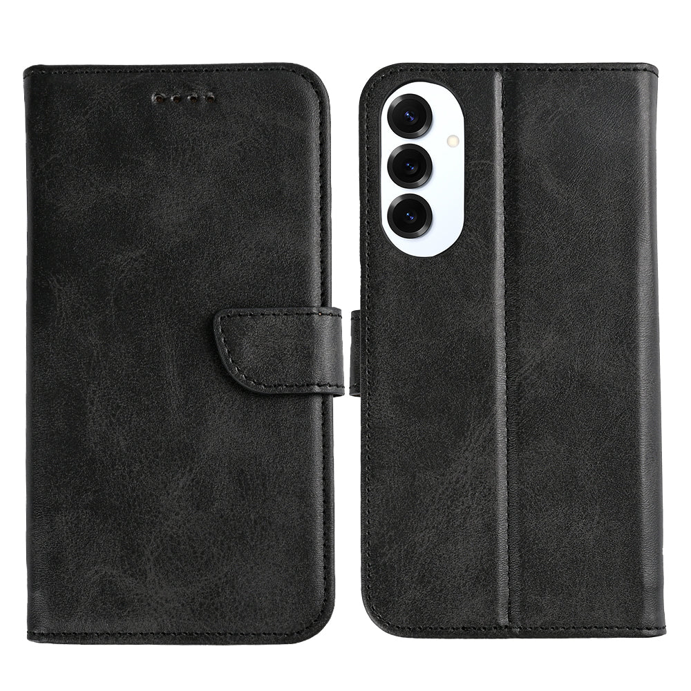 Rixus Boekenhoes Voor Samsung Galaxy S25 Edge Zwart