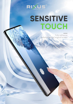 Rixus UV-lijm Tempered Glass Samsung Galaxy S8 Plus, S9 Plus
