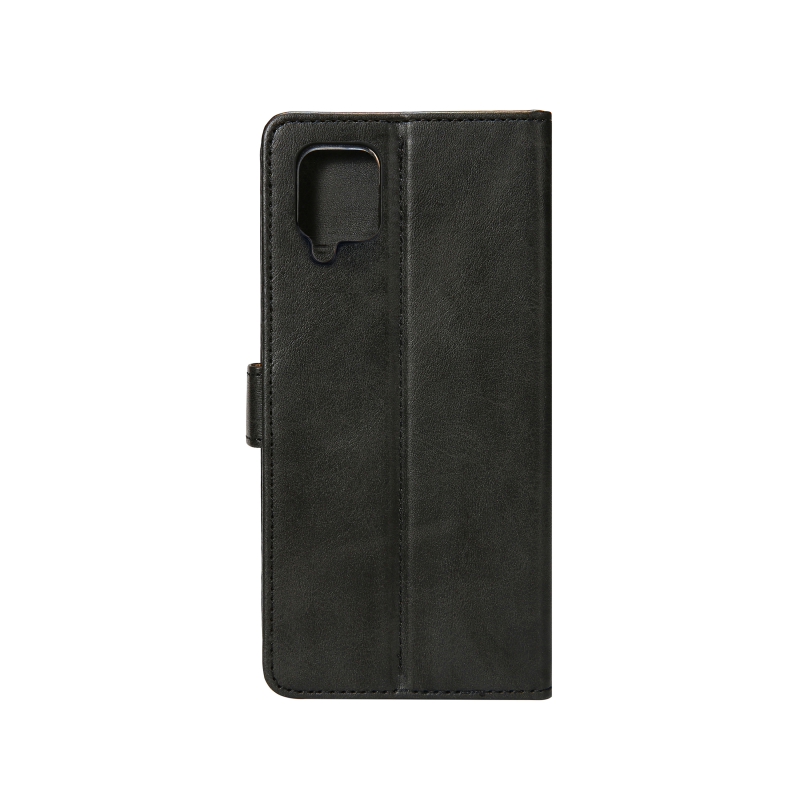 Rixus Boekenhoes Voor Samsung Galaxy A12 Zwart