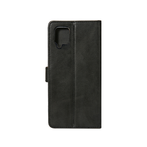 Rixus Boekenhoes Voor Samsung Galaxy A12 Zwart