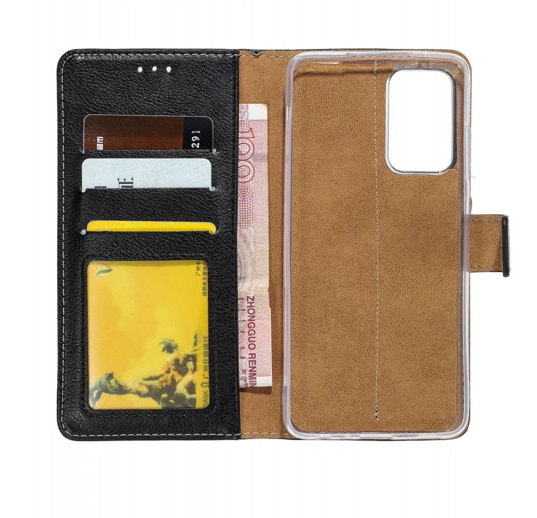 Rixus Boekenhoes Voor Samsung Galaxy A22 4G Zwart