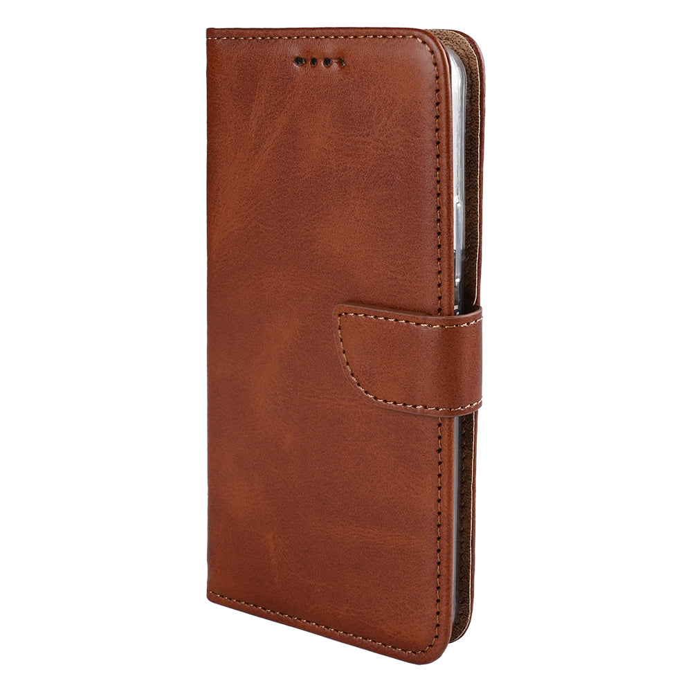 Rixus boekenkast voor Samsung Galaxy S22 5G bruin