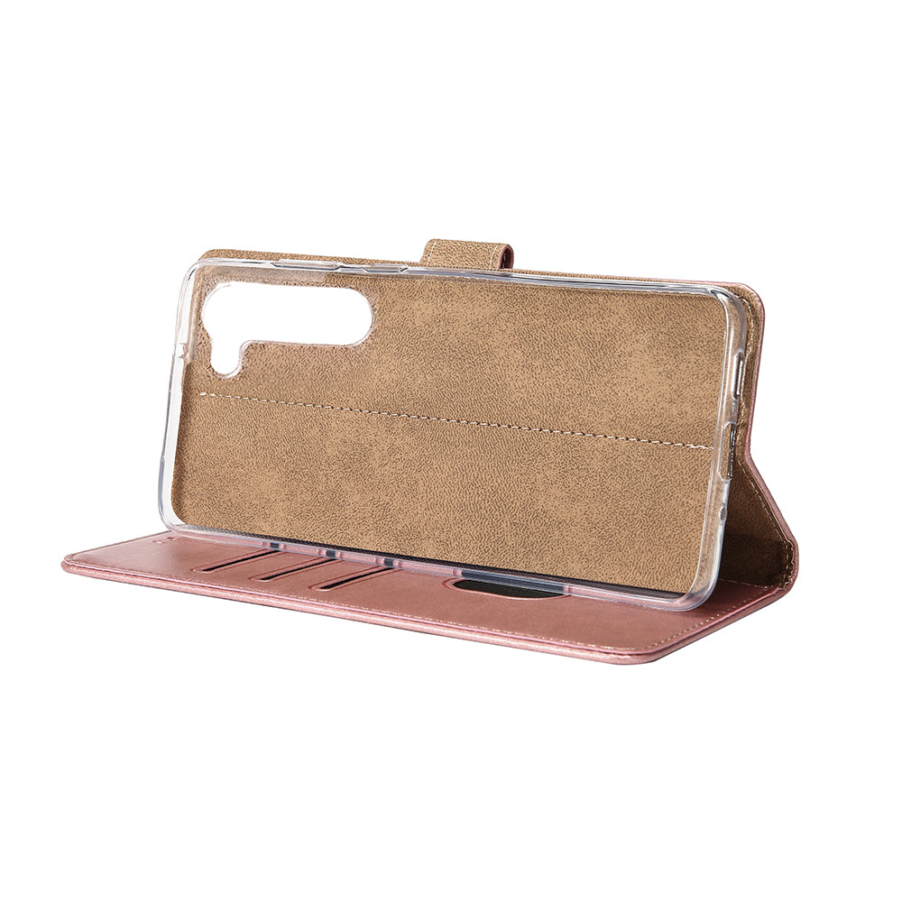 Rixus Boekenhoesje Voor Samsung Galaxy S23 Roze