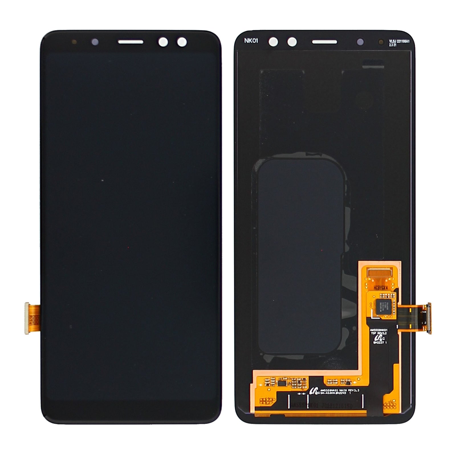 Samsung Galaxy A8 A530F (2018) Beeldscherm en Digitizer zonder frame Service Pack