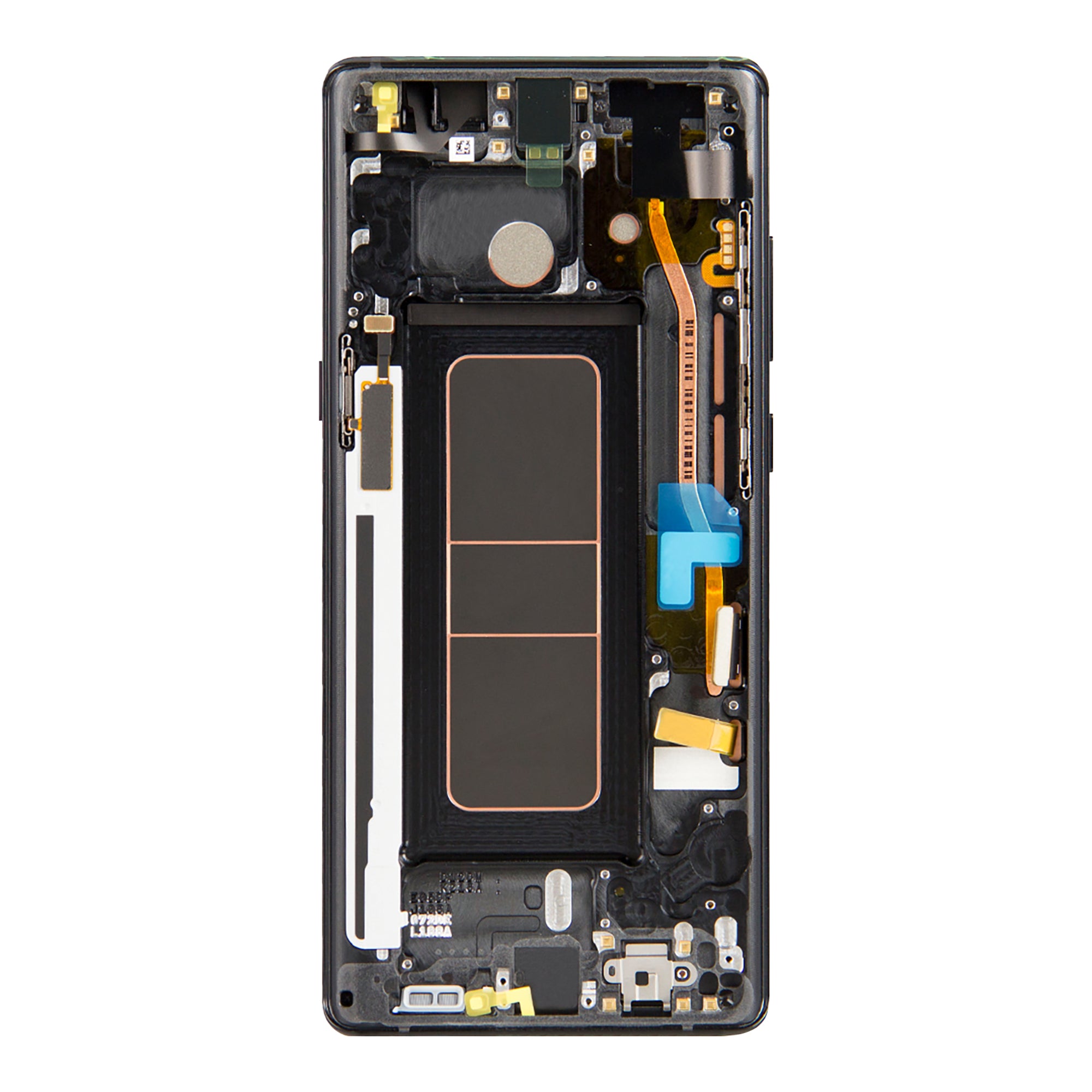 Samsung Galaxy Note 8 N950F Beeldscherm en Digitizer met Frame Middernacht Zwart Service Pack