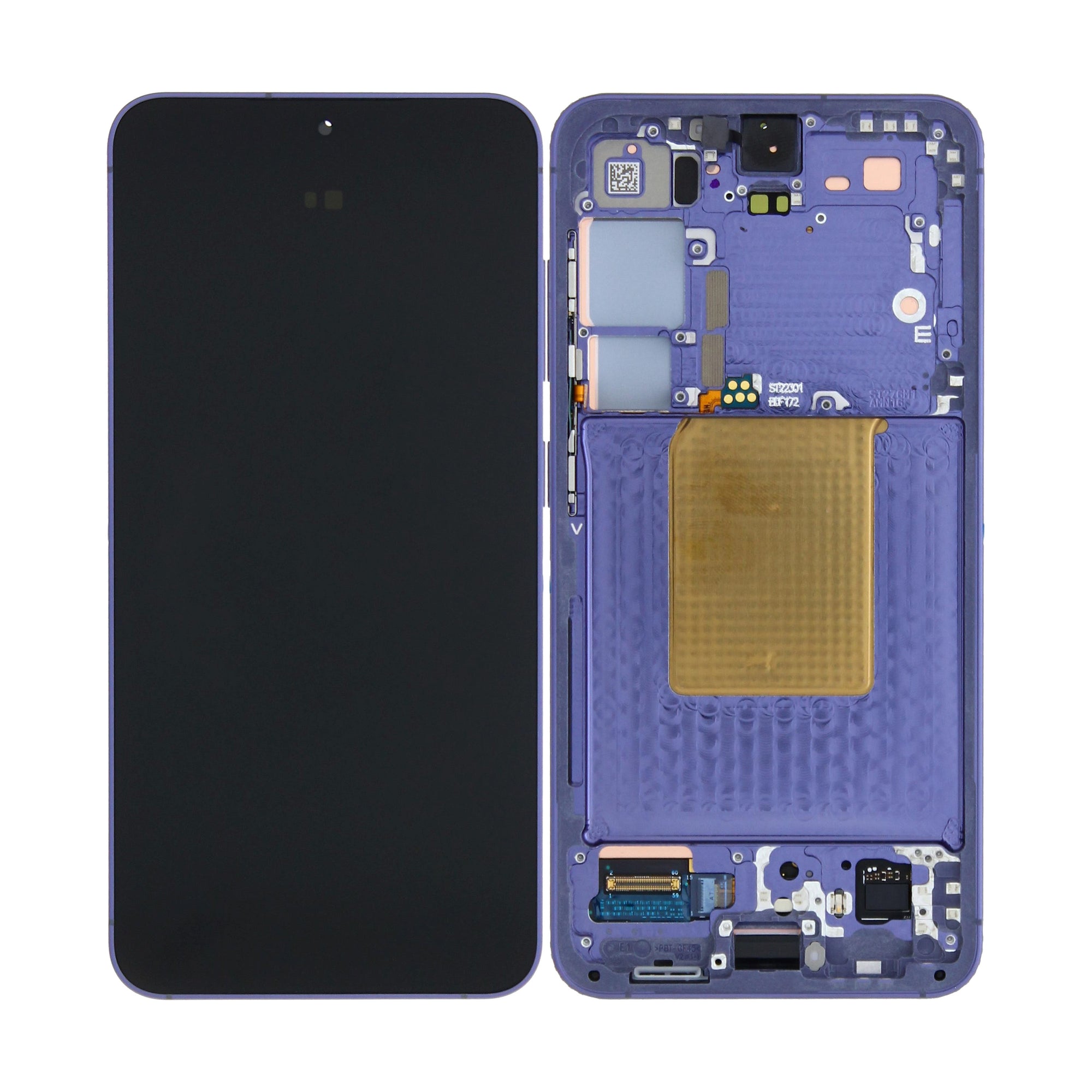 Samsung Galaxy S24 S921B Beeldscherm en Digitizer met Frame Kobalt Violet Voorgemonteerd
