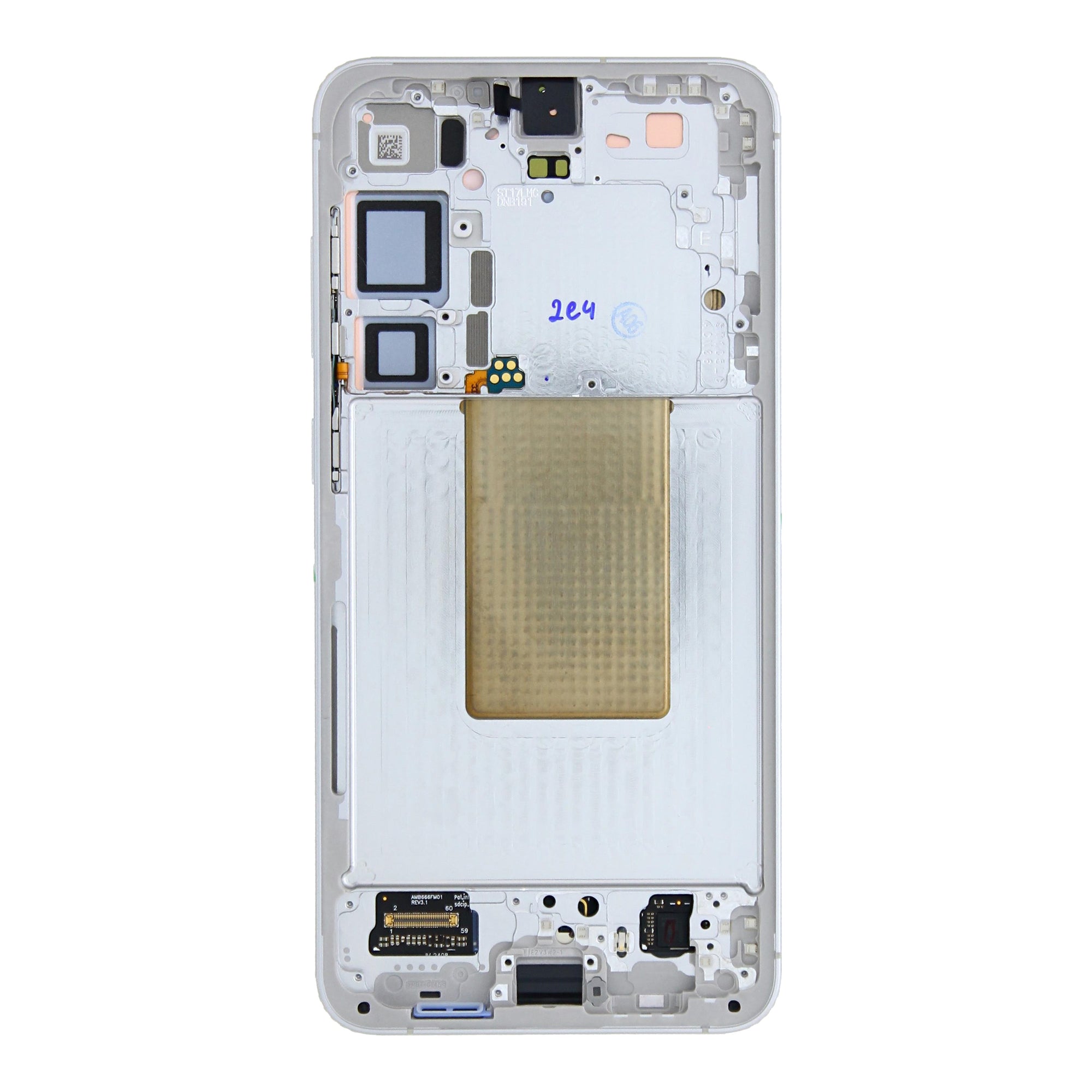 Samsung Galaxy S24 Plus S926B Beeldscherm en Digitizer met Frame Marmer Grijs Voorgemonteerd