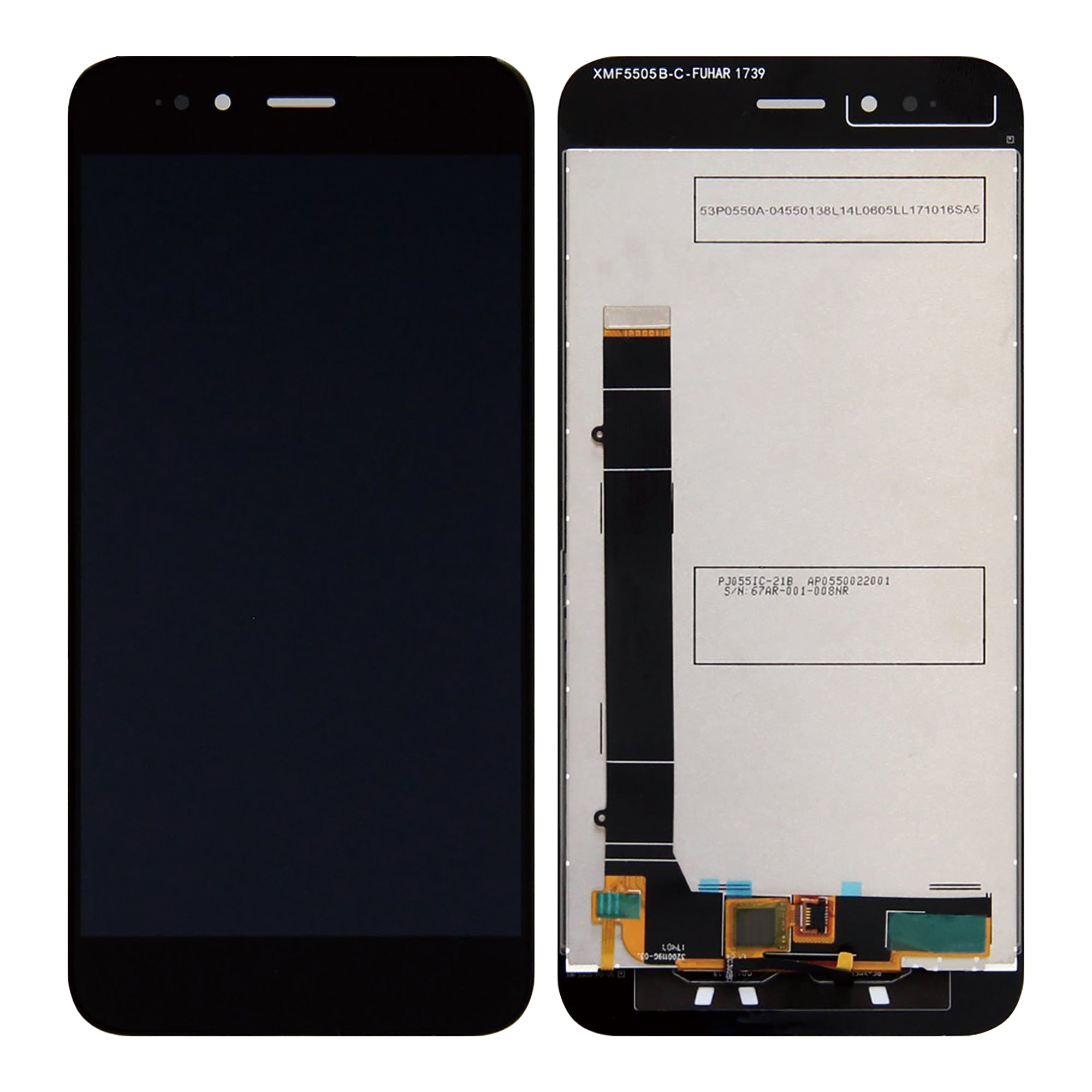 Xiaomi Mi A1 scherm en Digitizer zonder frame zwart OEM