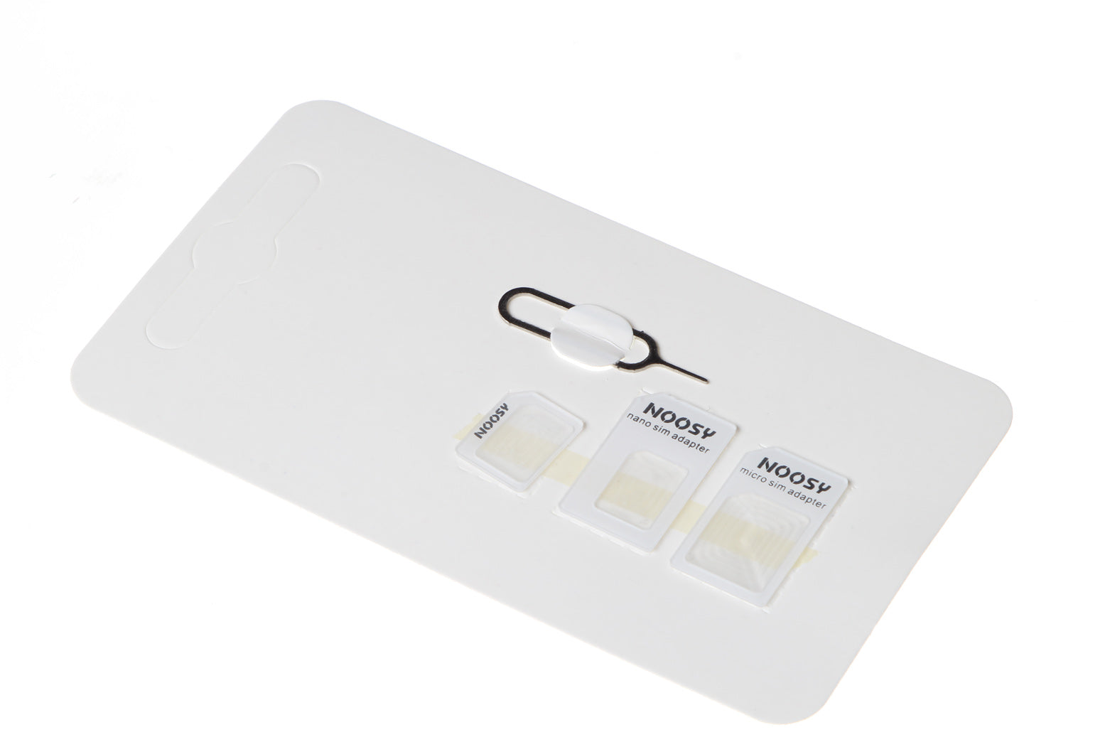 Noosy 4 in 1 Nano / Micro Sim kaart Adapter Wit