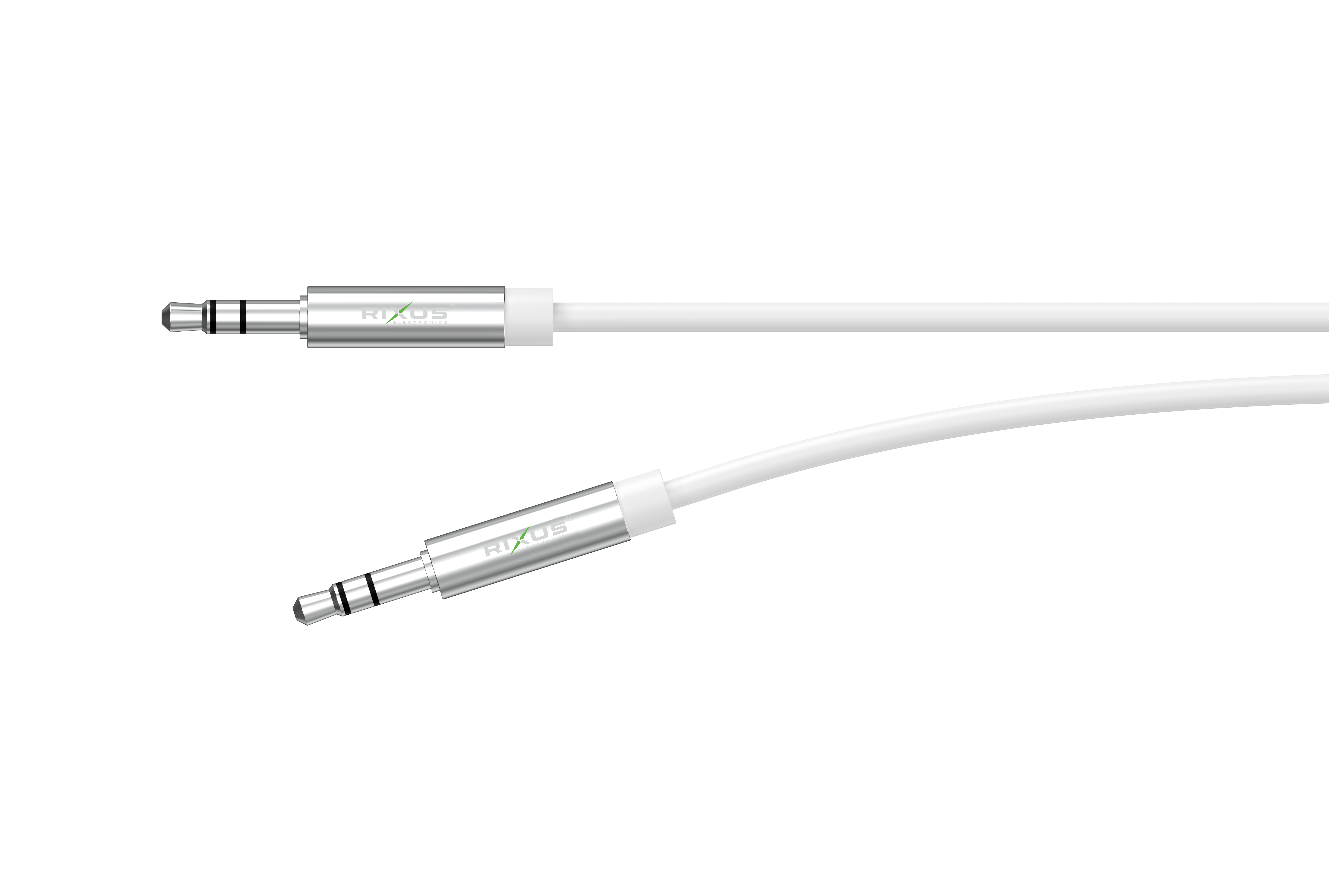 Cabo de áudio Rixus RX2040 com conetor de 3,5 mm para conetor de 3,5 mm 2 m