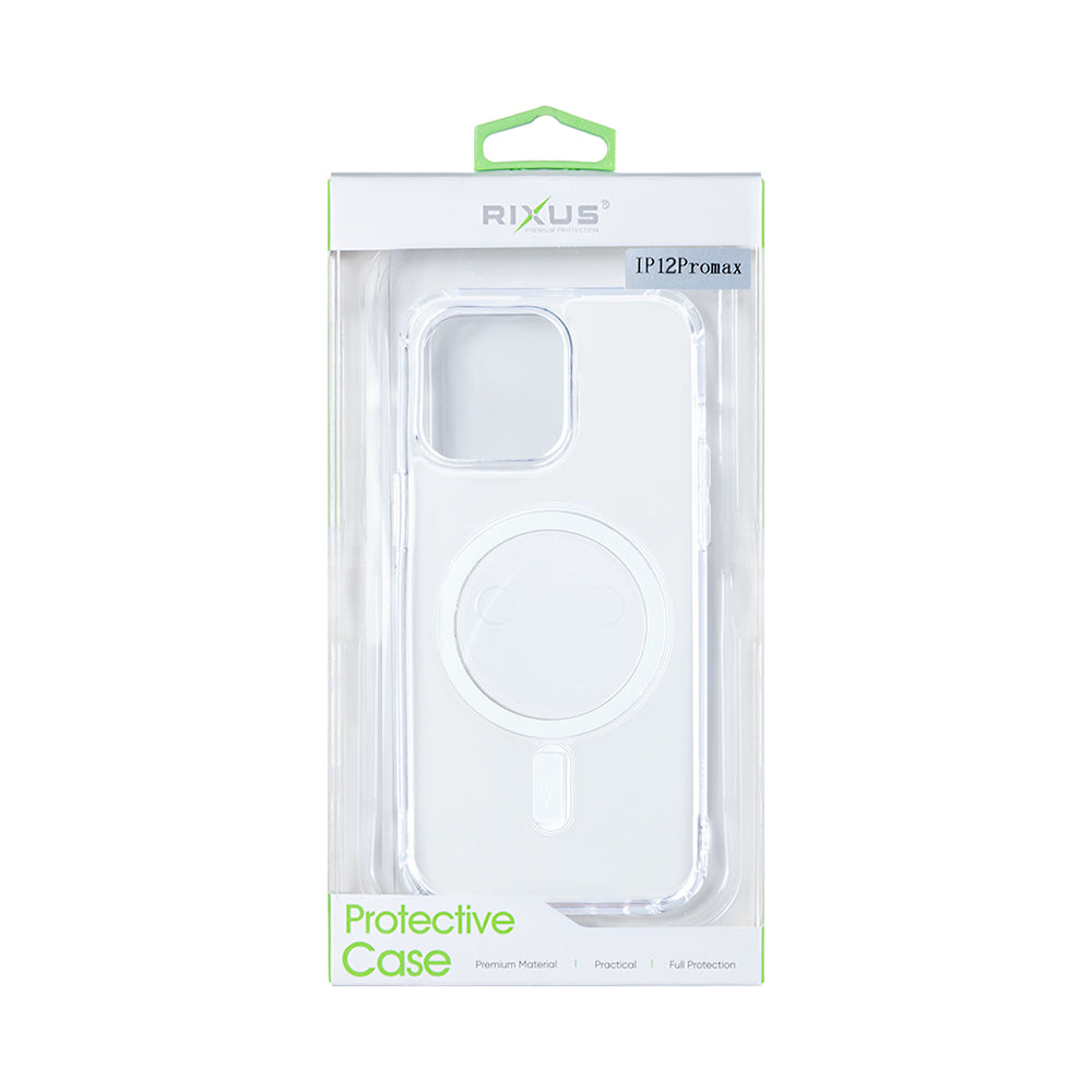 Capa magnética transparente Rixus For Apple iPhone 12 Pro Max