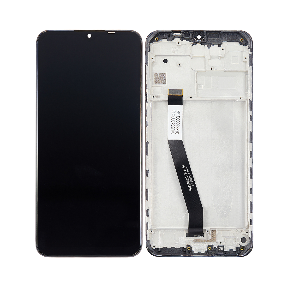 Xiaomi Redmi 9 Ecrã e digitalizador com moldura OEM cinzento carbono