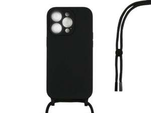 Capa TPU com fio For Apple colar da Rixus For Apple iPhone 14 Pro Preto