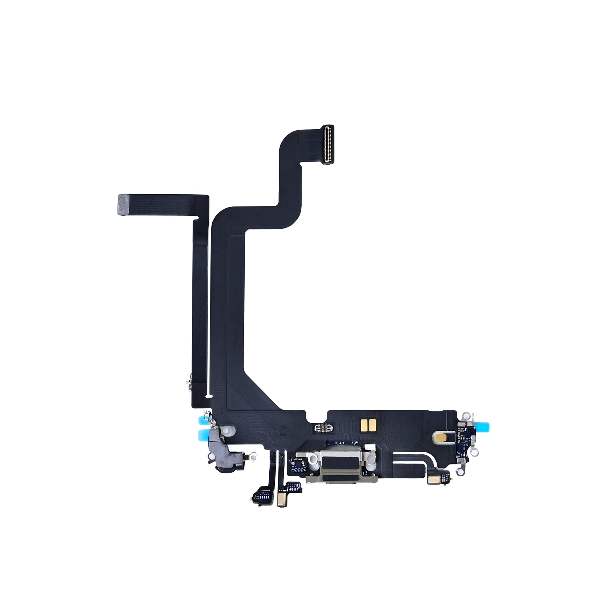 For Apple iPhone 14 Pro Max Sistema de carregamento Flex Dourado Puxado