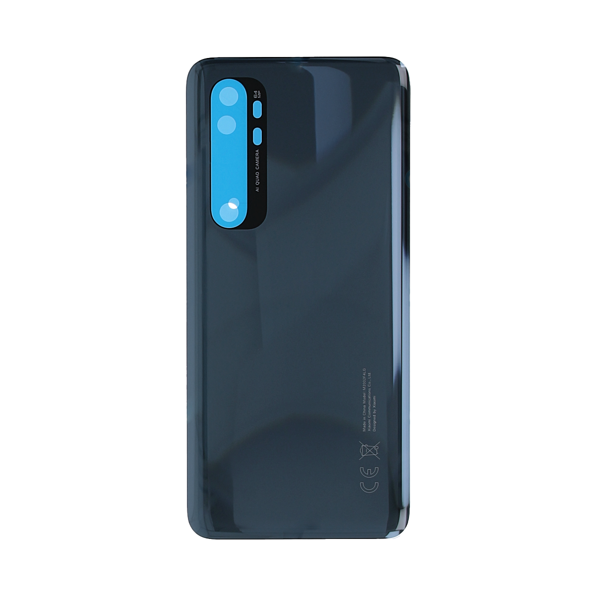 Capa traseira Xiaomi Mi Note 10 Lite com lente Preto meia-noite OEM