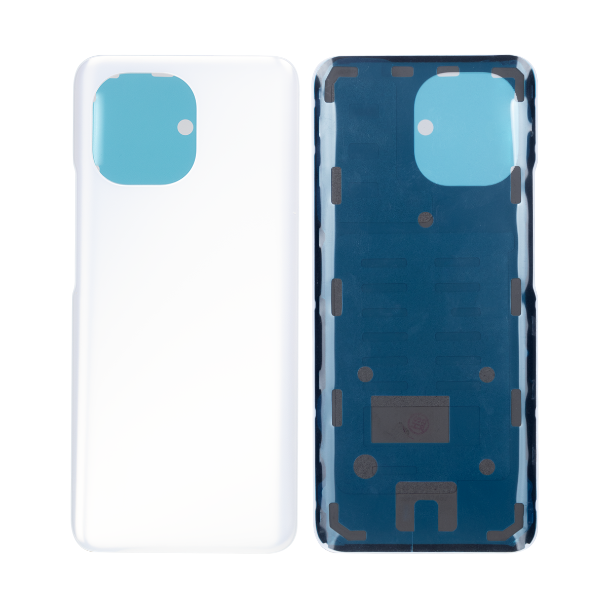 Capa traseira para Xiaomi Mi 11 sem lente, cor branco nuvem, OEM