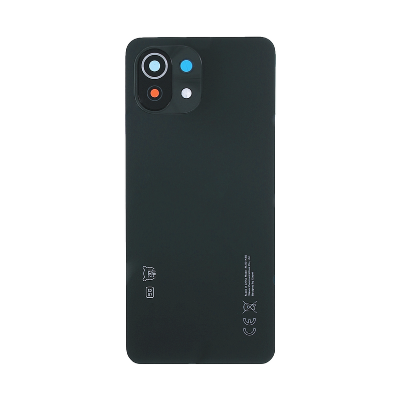 Capa traseira Xiaomi Mi 11 Lite 5G com lente Truffle Black OEM