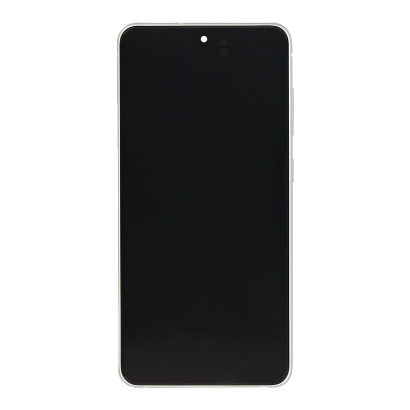Samsung Galaxy S21 FE G990B Ecrã e digitalizador com moldura Pacote de assistência branco