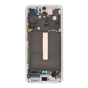 Samsung Galaxy S21 FE G990B Ecrã e digitalizador com moldura Pacote de assistência branco