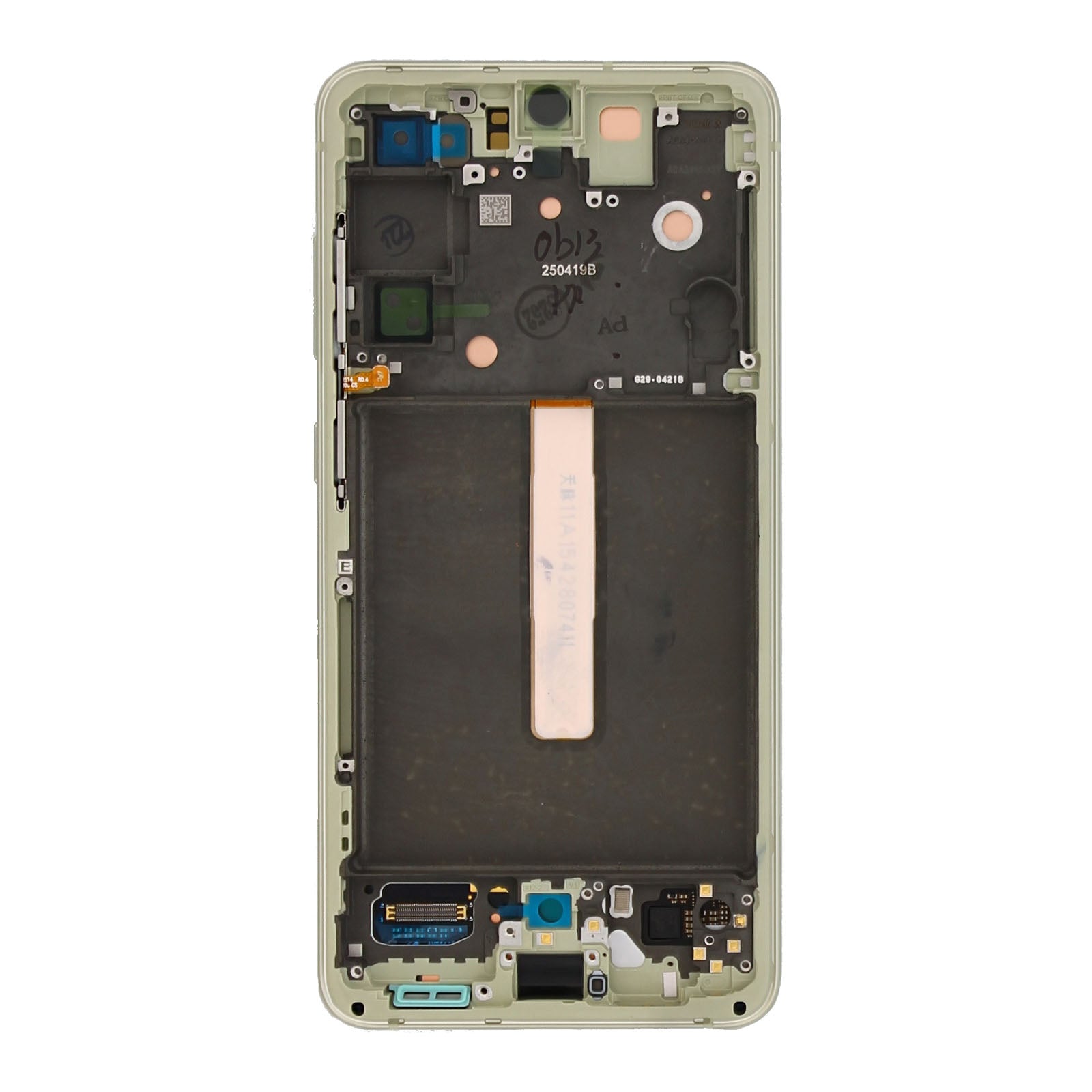 Samsung Galaxy S21 FE G990B Ecrã e digitalizador com moldura Olive Service Pack