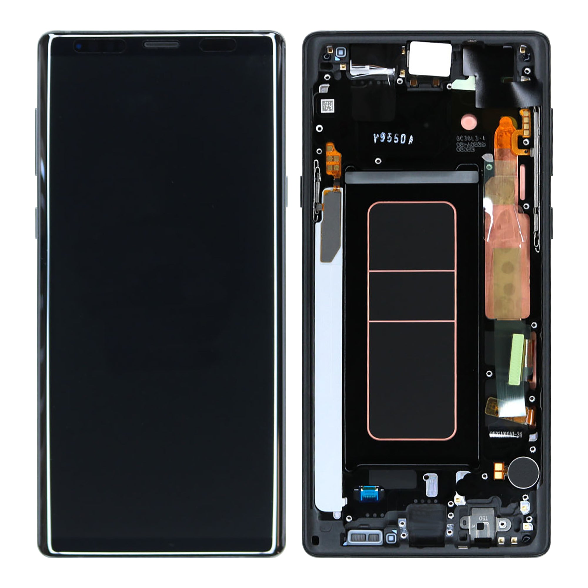 Samsung Galaxy Note 9 N960F Ecrã e digitalizador com moldura Midnight Black Service Pack