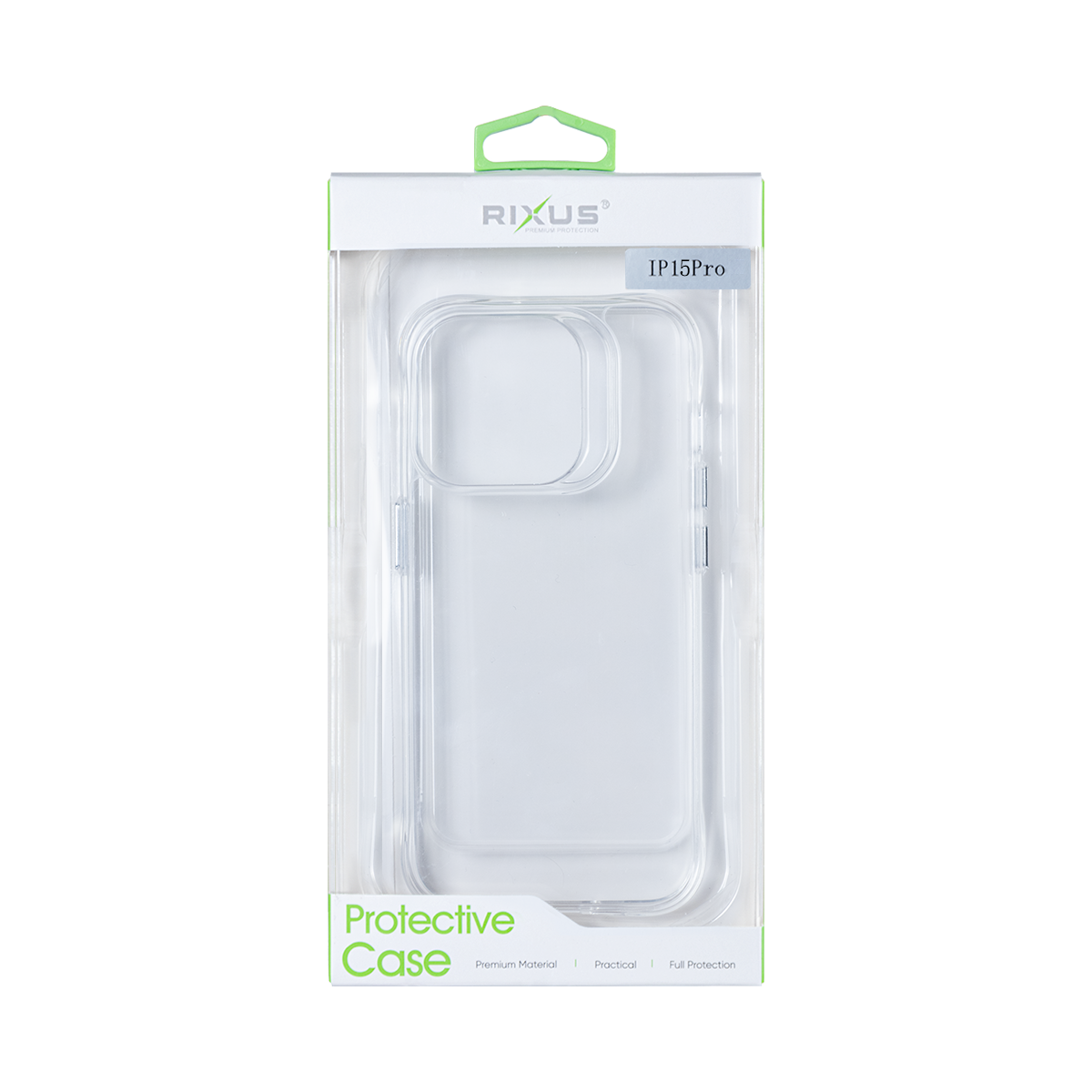 Capa TPU anti-choque Rixus For Apple iPhone 15 Pro Transparente