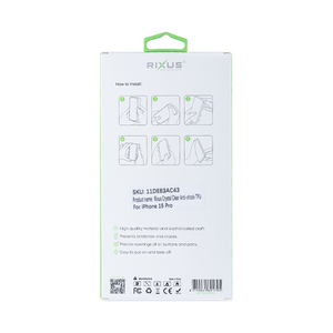 Capa TPU anti-choque Rixus For Apple iPhone 15 Pro Transparente