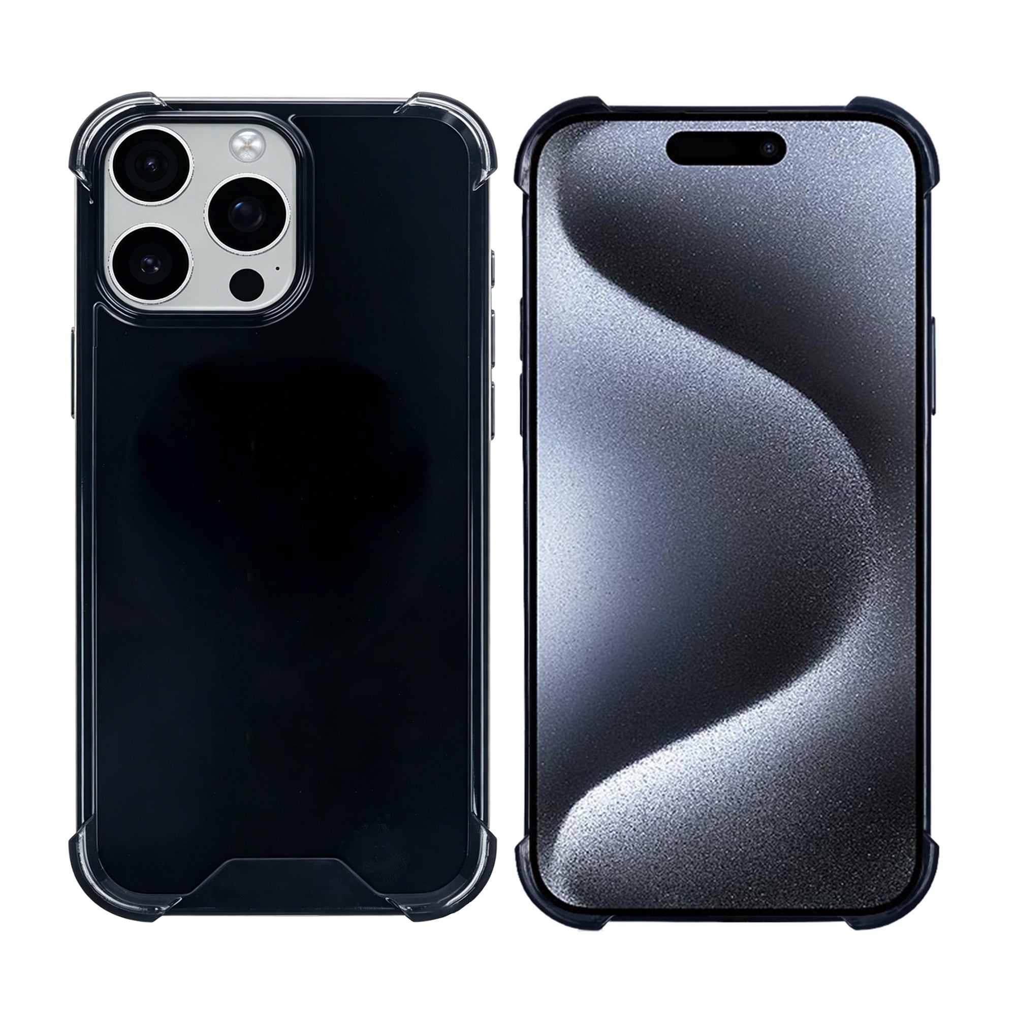 Capa Rixus Anti-Burst For Apple iPhone 15 Pro Preto