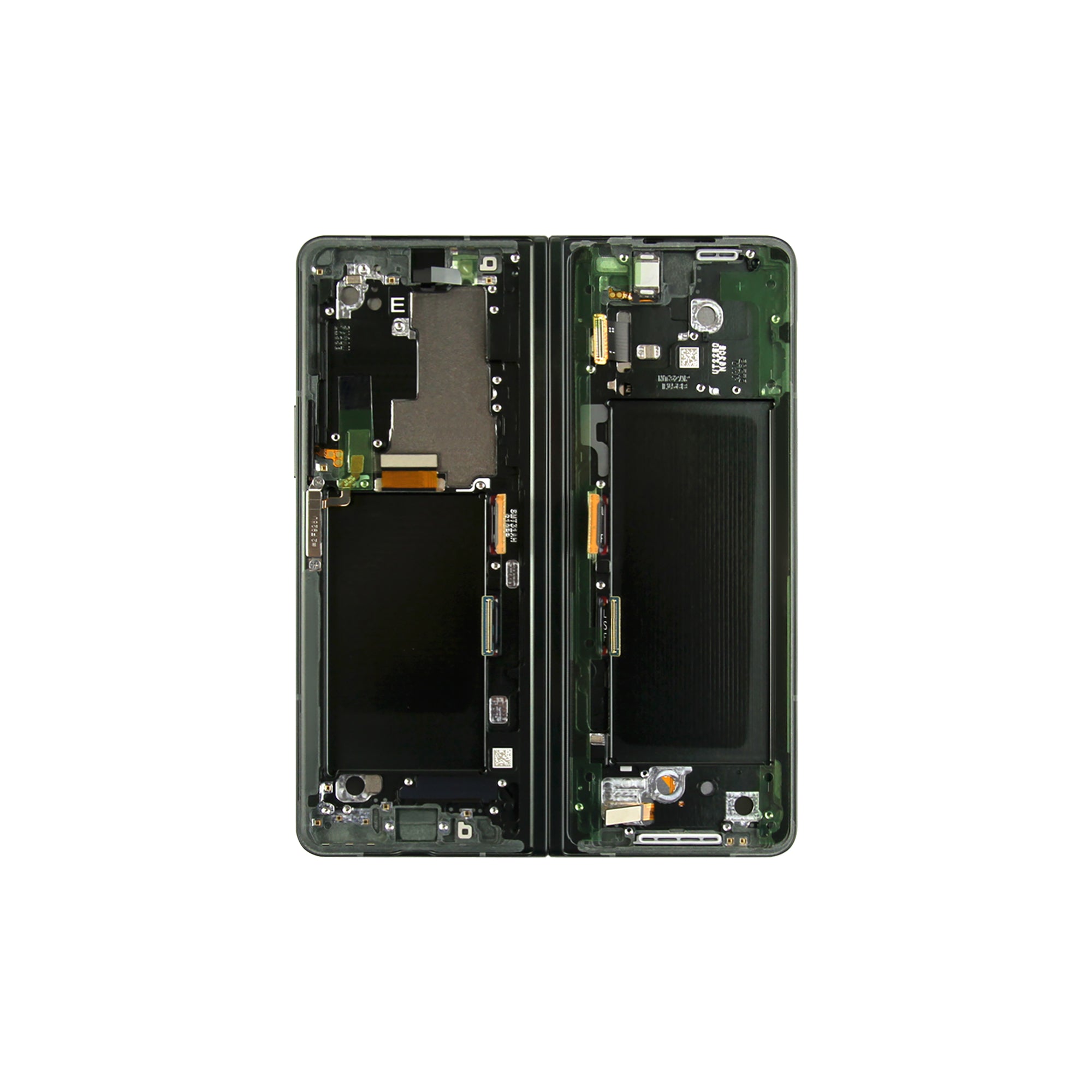 Samsung Galaxy Z Fold3 F926B Ecrã principal e digitalizador com moldura Phantom Green Service Pack
