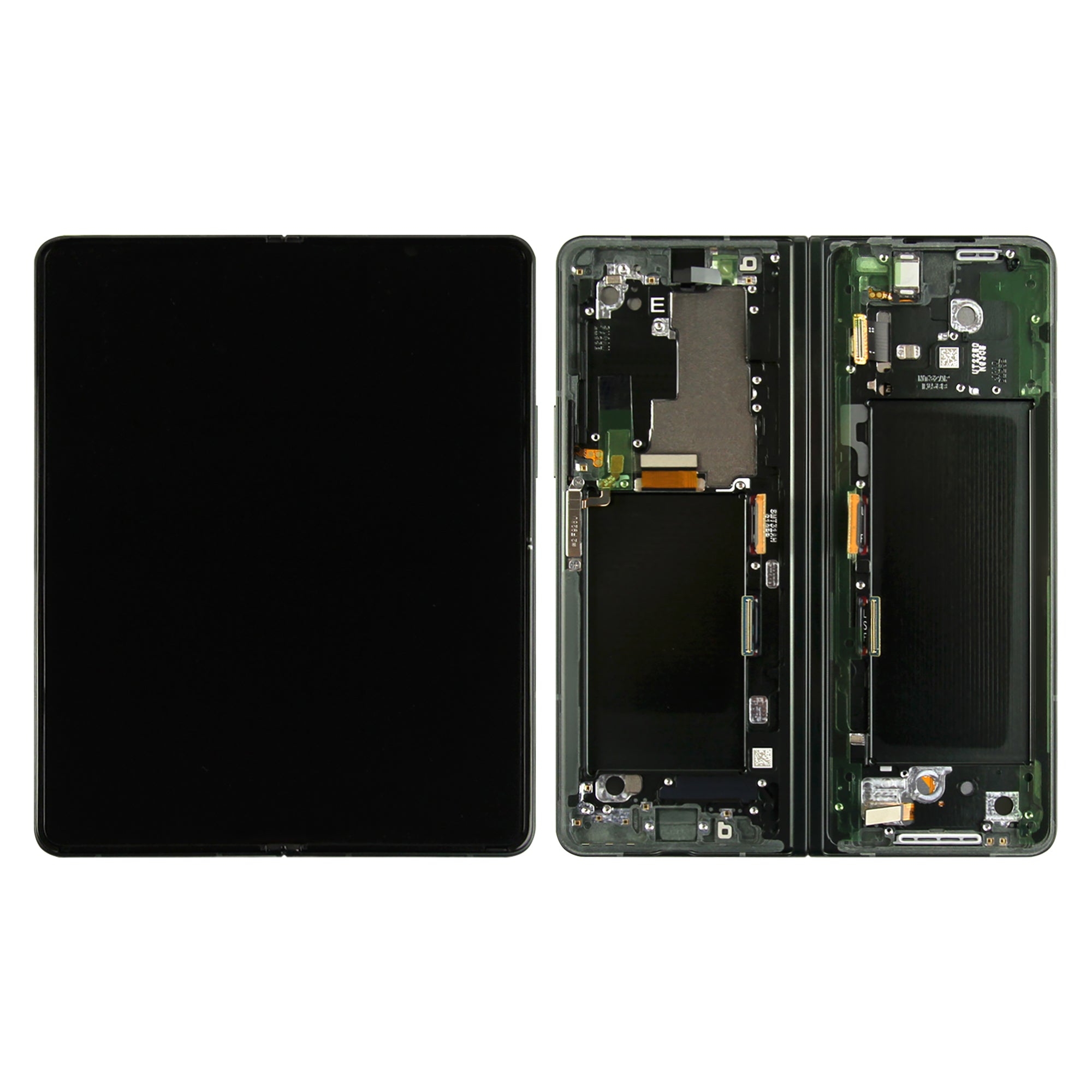 Samsung Galaxy Z Fold3 F926B Ecrã principal e digitalizador com moldura Phantom Green Service Pack