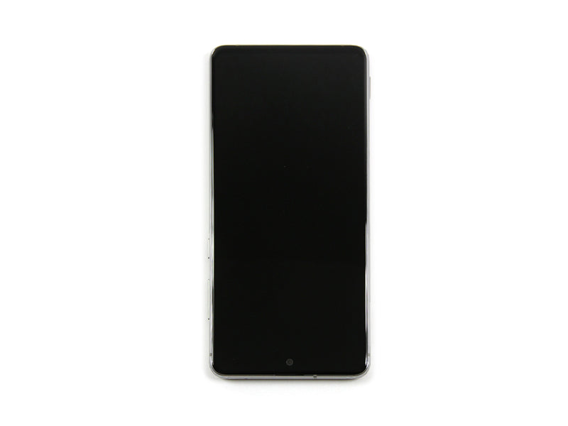 Samsung Galaxy Note 10 Lite N770F Ecrã e digitalizador com moldura Aura Glow Silver Service Pack
