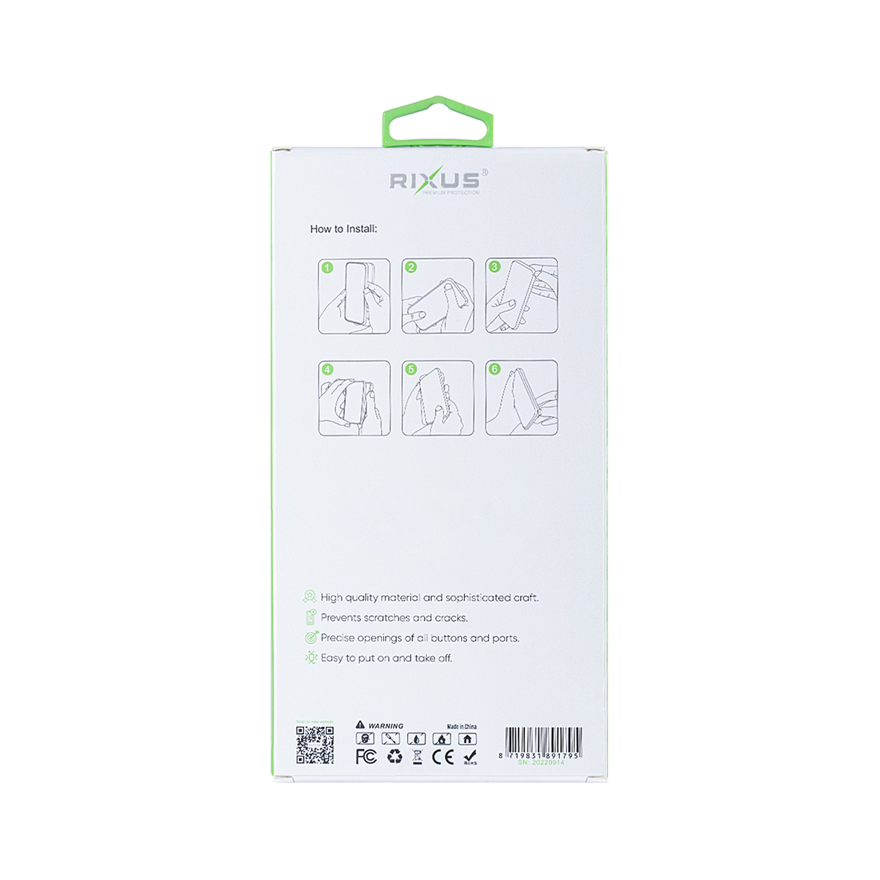 Capa Anti-Burst Rixus para Samsung Galaxy S21 FE 5G Transparente